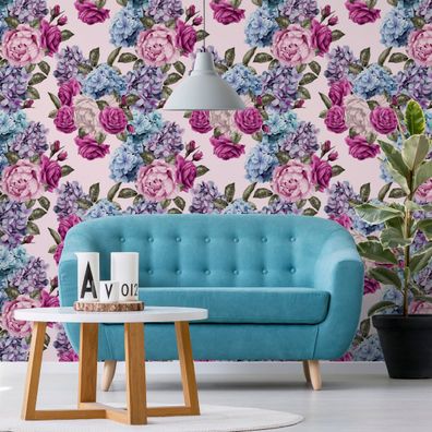 VLIES TAPETE Designtapete Rosen Natur Blumen Pflanzen Blaetter XXL 2965