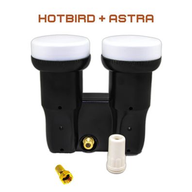 HD-Line Monoblock Single für Astra + Hotbird LNB 0,1dB mit 60dB Verstärkung HD 4K UHD