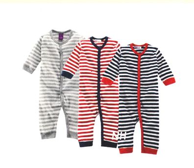 Baby Schlafanzug, langarm, 100% Bio-Baumwolle, Ringel, Neu&OVP. Öko, Bio