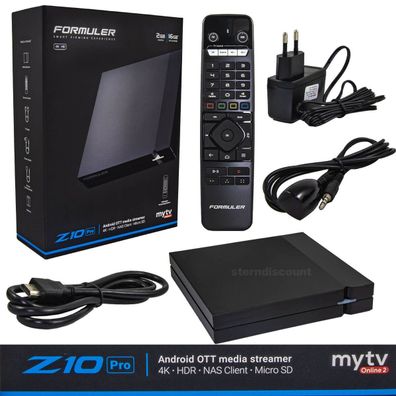 Formuler Z10 PRO mit Android 10 + MyTVOnline 2 + Dual WLAN 2/16GB RAM IPTV BOX Stalke