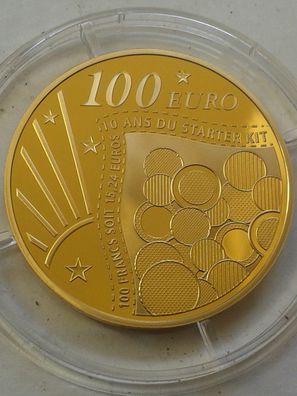 Original 100 euro 2011 PP Frankreich Starterkit Säerin La Semeuse 17g 920er Gold