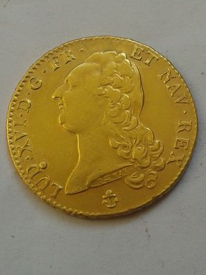 2 Louis d´or Doppel Louis d´or Ludwig XVI. 1786 H La Rochelle vz-st 15,19g Gold RAR