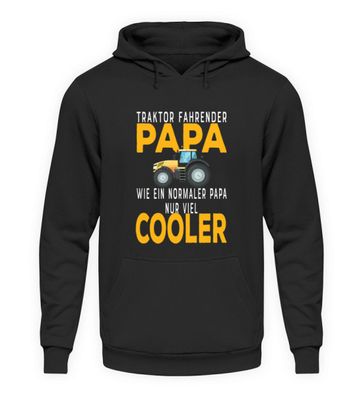 Traktor fahrender Papa Geschenk Bauer - Unisex Kapuzenpullover Hoodie