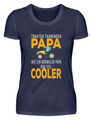 Traktor fahrender Papa Geschenk Bauer - Damen Premiumshirt