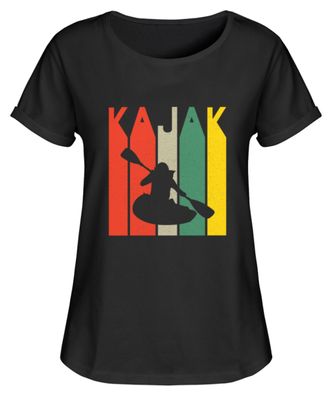 Retro Kajak Kajakfhren - Damen RollUp Shirt