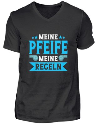 Schiedsrichter Pfeife Regeln - Herren V-Neck Shirt
