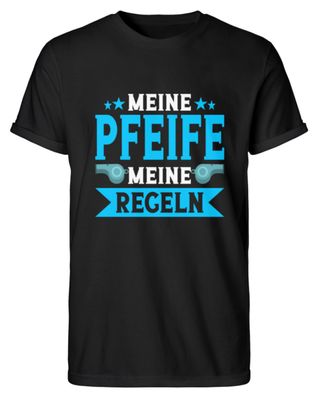 Schiedsrichter Pfeife Regeln - Herren RollUp Shirt