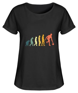 Retro Evolution Bowling Geschenk - Damen RollUp Shirt