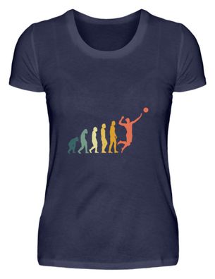 Retro Evolution Volleyball Geschenk - Damen Premiumshirt