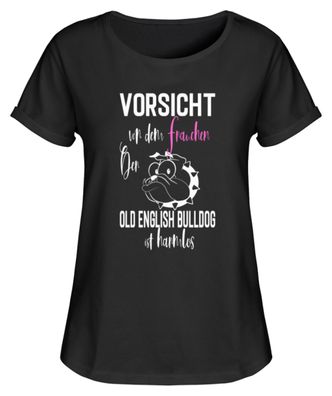 Old Ebglish Bulldog Frauchen - Damen RollUp Shirt
