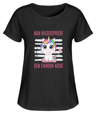 Man wiederspricht dem Einhorn nicht - Women Rollup Shirt-ZTLM2Y1A