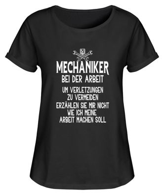 Mechaniker bei der Arbeit - Damen RollUp Shirt