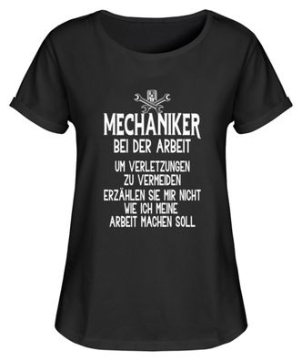 Mechaniker bei der Arbeit - Damen RollUp Shirt