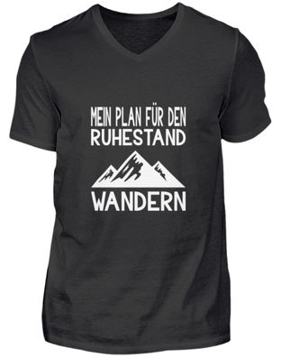 Mein Plan für den Ruhestand Wandern - Herren V-Neck Shirt