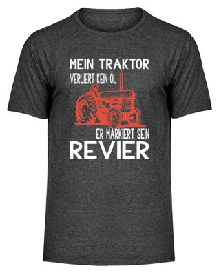 Mein Traktor Lustiges Landwirt Bauer - Herren Melange Shirt