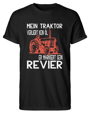 Mein Traktor Lustiges Landwirt Bauer - Herren RollUp Shirt