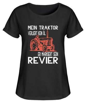 Mein Traktor Lustiges Landwirt Bauer - Damen RollUp Shirt