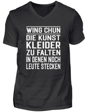 Wing Chung Kampfkunst Chniesisch - Herren V-Neck Shirt