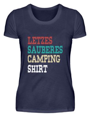 Letzes sauberes Camping Shirt - Damen Premiumshirt