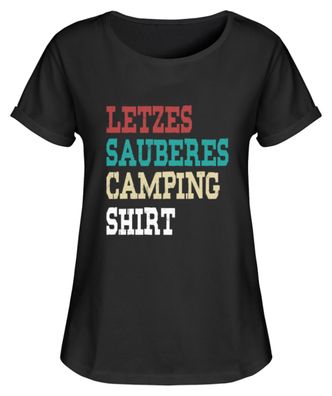 Letzes sauberes Camping Shirt - Damen RollUp Shirt