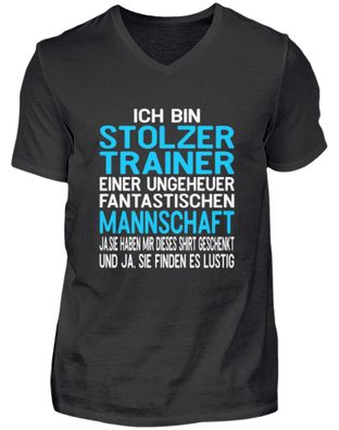 Lustiges Trainer Coach Sportlehrer - Herren V-Neck Shirt
