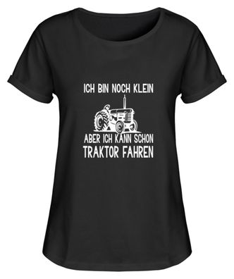 Landwirt Kinder Traktor - Damen RollUp Shirt