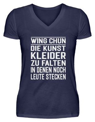 Wing Chung Kampfkunst Chniesisch - V-Neck Damenshirt