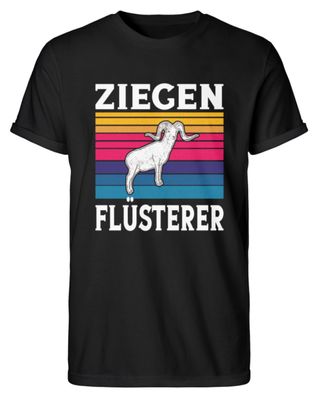 Ziegen Flüsterer Lustiges Landwirt Bauer - Herren RollUp Shirt