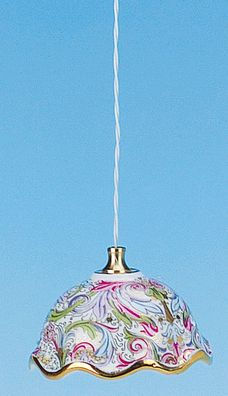 Kahlert Lampe Porzellanschirm bunt 50mm &Oslash;