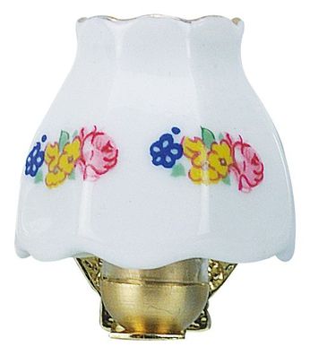 Kahlert Wandlampe Porzellanschirm mit Borte H35mm (12316)