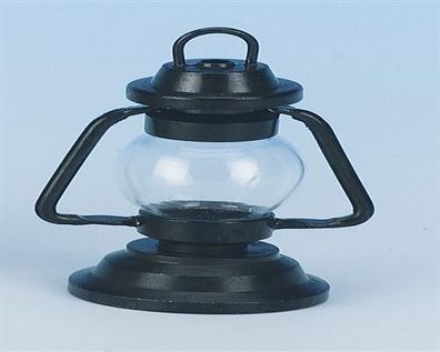 Kahlert Petroleumlampe mit Glas schwarz H35mm (12447)