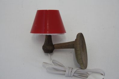 Kahlert Wandlampe Kunststoff Rot Höhe 35mm 10358 Puppenstuben