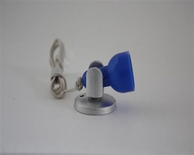 Kahlert Tischlampe Strahler Blau H: 20mm, 10435, Puppenstuben