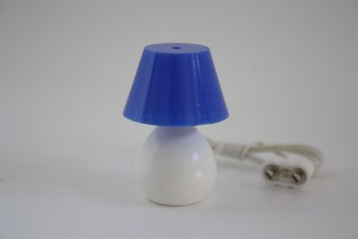 Kahlert Tischlampe Holzfuß Blau Höhe: 25mm, 10466, Puppenstuben