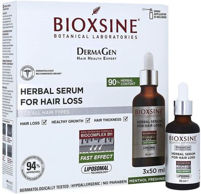 Bioxsine DermaGen Serum für Haarausfall und stärkeres Haar Sparpack