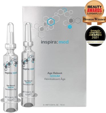 Inspira med 4344 Age Reboot Serum mit 3-fach Hyaluronsäure und Moos-Stammzellen