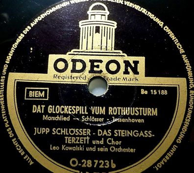 Schlösser / Berbuer "Dat Glockespill vum Rothuusturm / Do laachst Do dich kapott" 10"