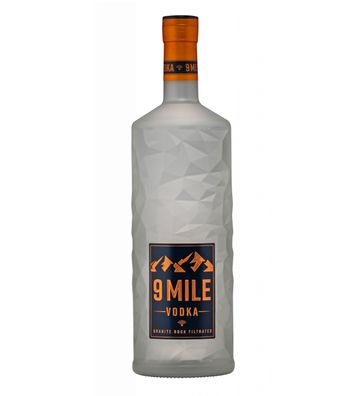 9 Mile Vodka Magnum Wodka 1,75l (37,5% Vol) 1750ml Flasche- [Enthält Sulfite]