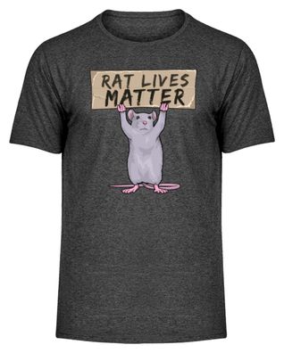 RAT LIVES MATTER - Herren Melange Shirt