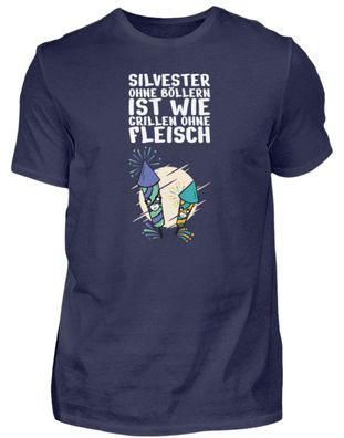 Silvester OHNE Böllern IST - Herren Premiumshirt