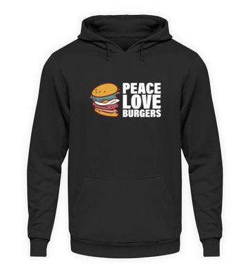 PEACE LOVE Burgers - Unisex Hoodie-IT4EVV7M