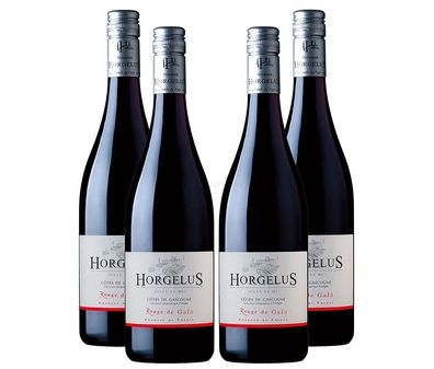 Horgelus Rouge de Gala - 4er Set Rotwein Merlot 0,75L (13% Vol) aus Frankreich
