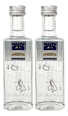 Martin Miller England Iceland Gin Miniatur Probierset - 2x 5cl = 100ml (40% Vol