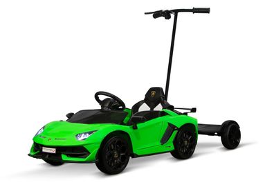 Schiebebügel & Stehplatz Lizenz Kinder Elektro Lamborghini SVJ 2x35W Kinderauto Kind