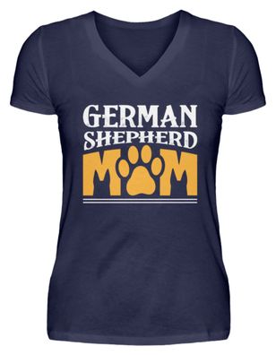GERMAN Shepherd MOM - V-Neck Damenshirt
