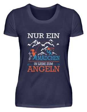 NUR EIN Mädchen IN LIEBE ZUM ANGELN - Damen Premiumshirt
