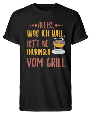 ALLES, WAS ICH WILL, IST'T NE Thüringer - Herren RollUp Shirt