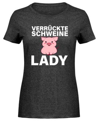 Verrückte Schweine LADY - Damen Melange Shirt