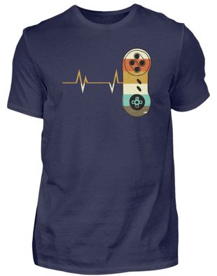 Gamer Herzschlag Heartbeat - Herren Premiumshirt