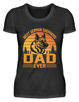 BEST GERMAN Shepherd DAD EVER - Damen Basic T-Shirt-F3758GZF